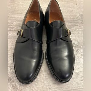 Ferragamo single monkstrap shoes